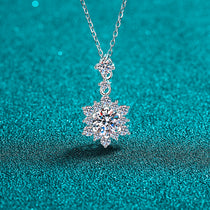 Moissanite Zircon 925 Sterling Silver Necklace