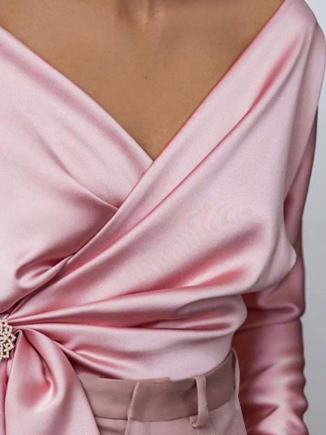 Surplice Long Sleeve Blouse Secondary image