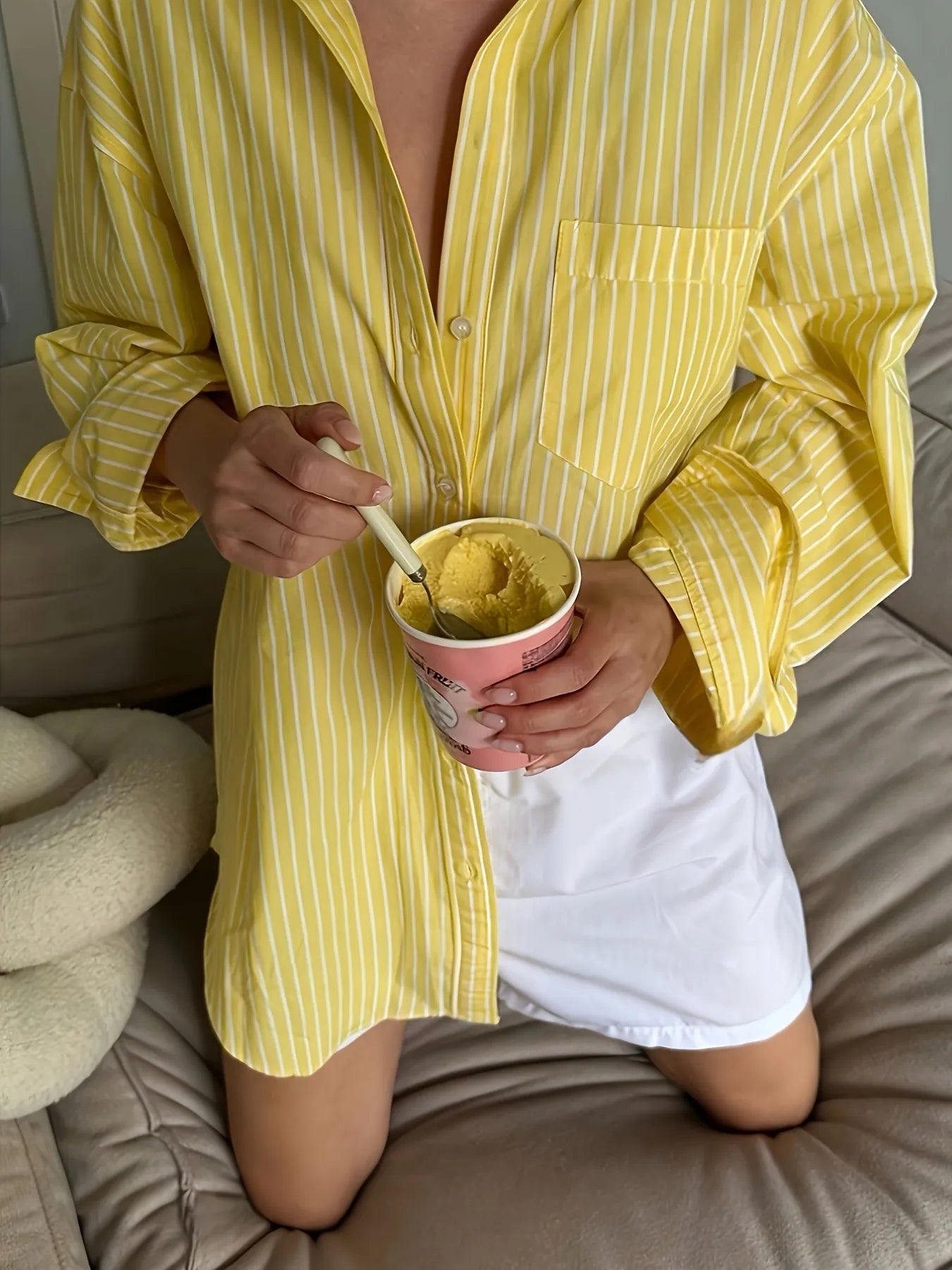 Striped Button-Down Shirt Secondary image