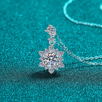 Moissanite Zircon 925 Sterling Silver Necklace