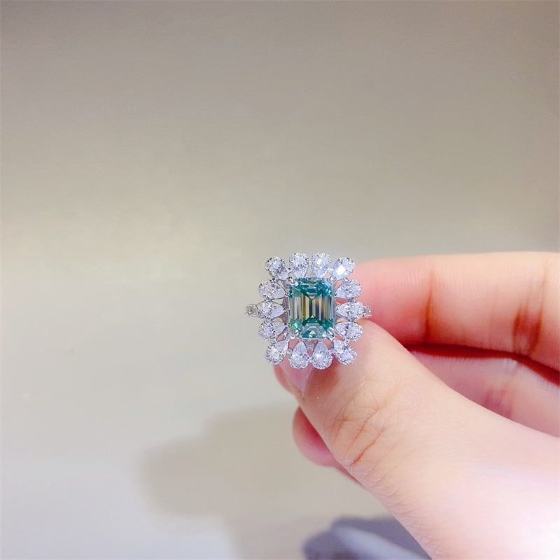 Moissanite 925 Sterling Silver Ring