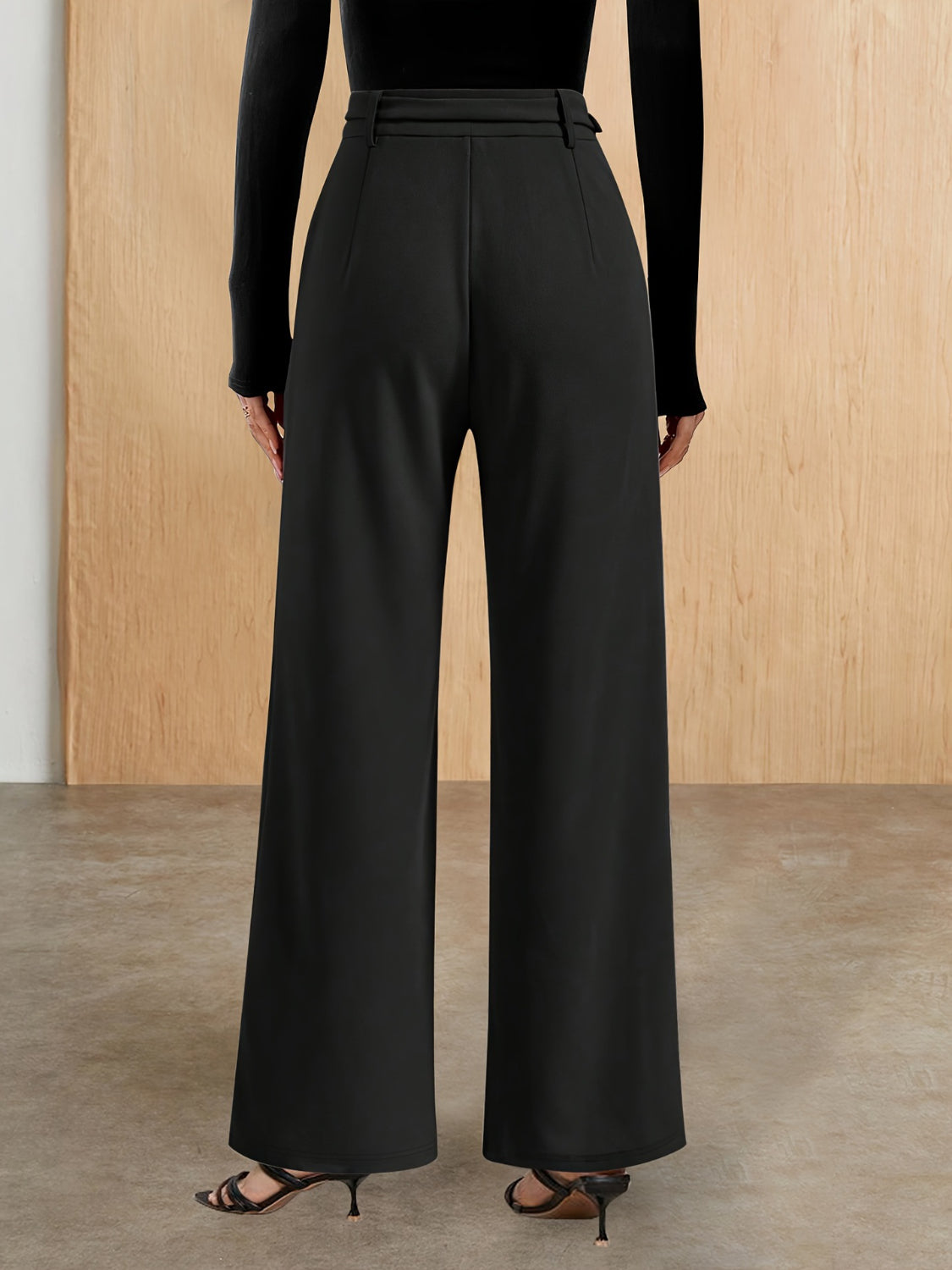 Chain Detail High Waist Pants Secondary image