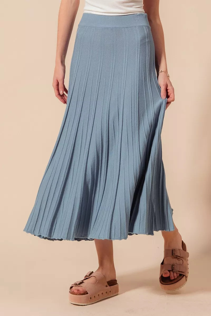 A Line Knitted Sweater Midi Length Skirt Secondary image