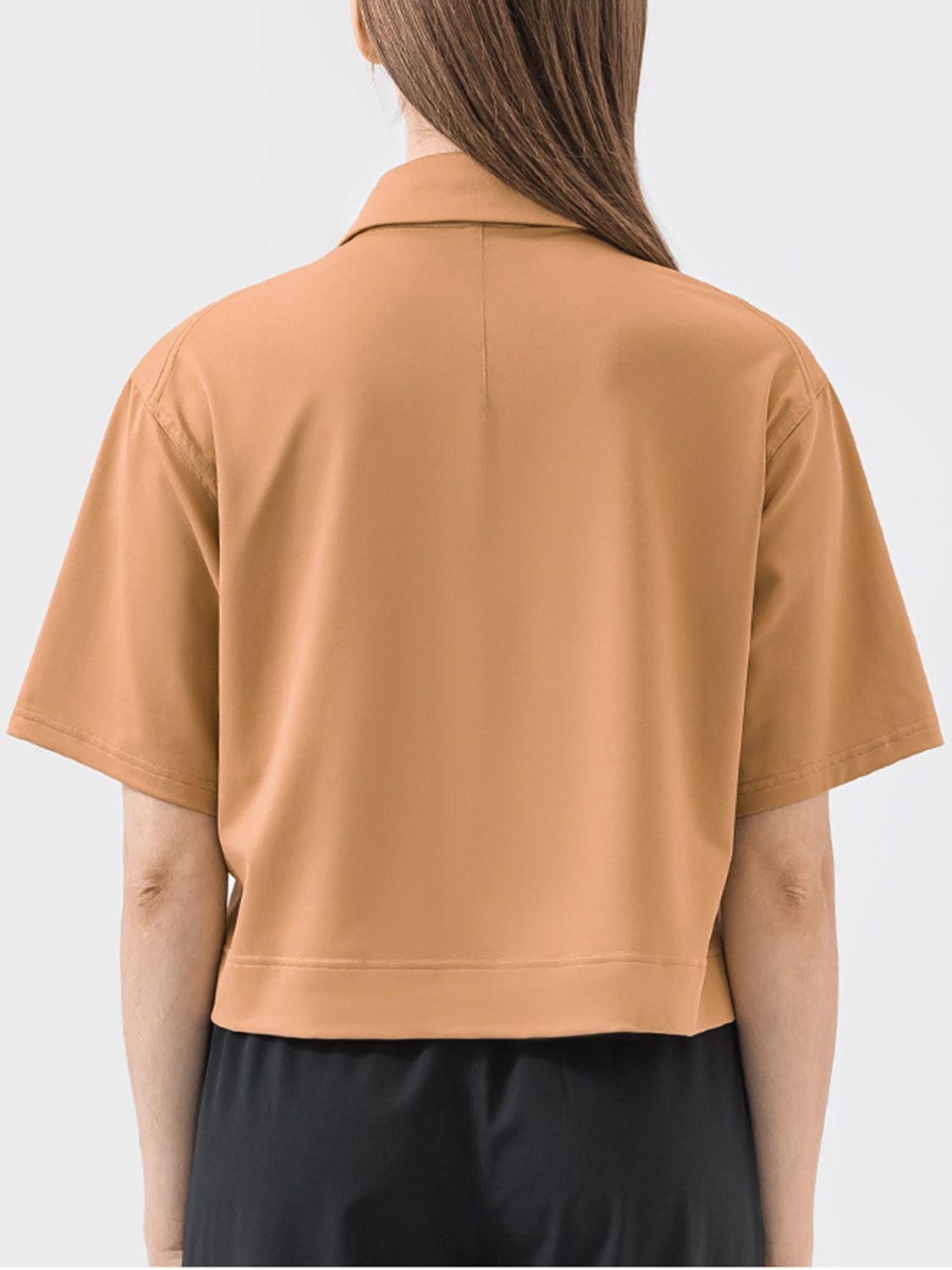 Half Button Short Sleeve Active T-Shirt Secondary image