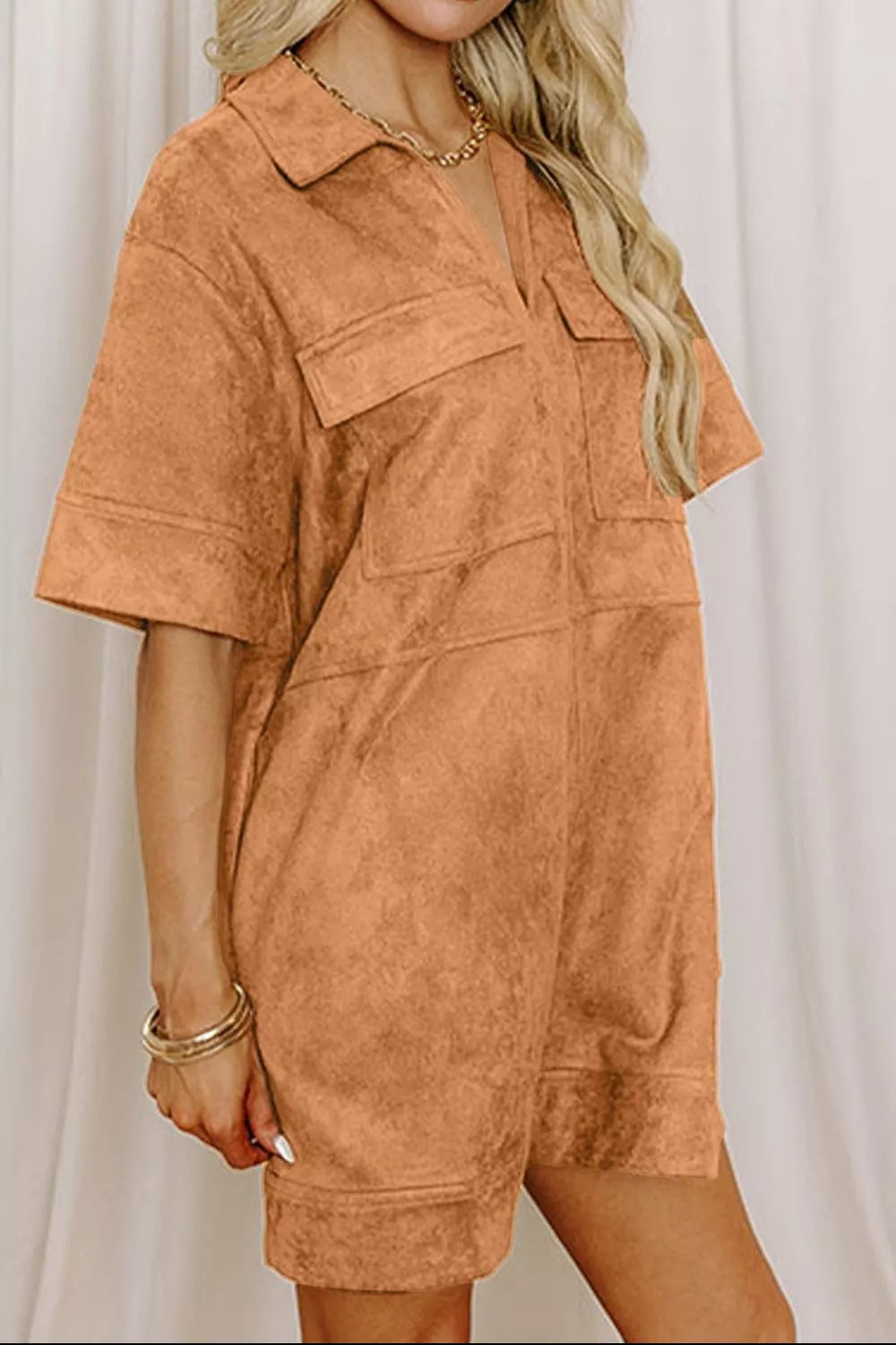 Johnny Collar Half Sleeve Dress Secondary image