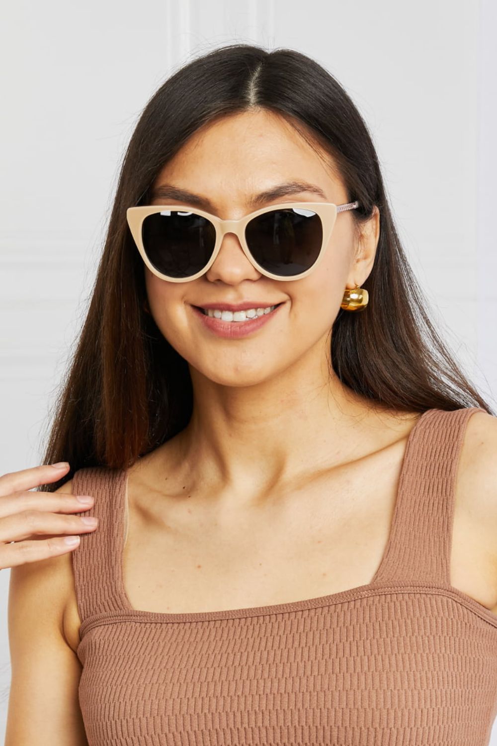 Cat-Eye Acetate Frame Sunglasses Secondary image
