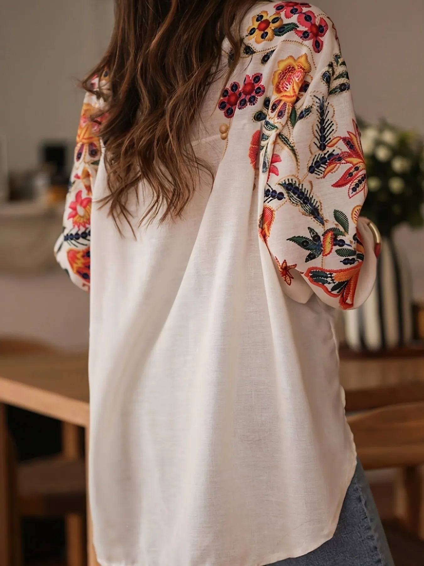 Floral Button Up Long Sleeve Shirt Secondary image