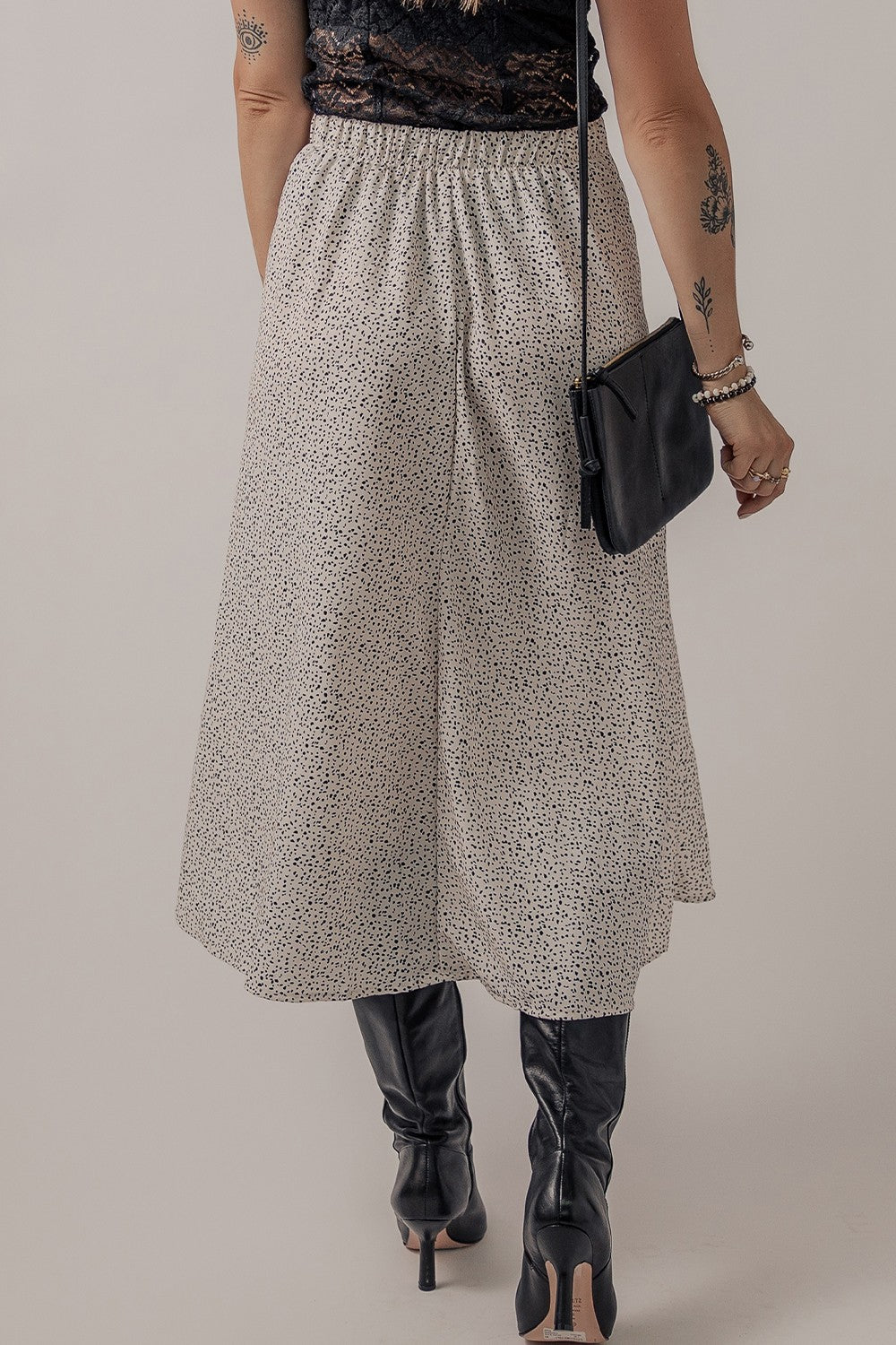 Speckle High Waist Midi Skirt Secondary image