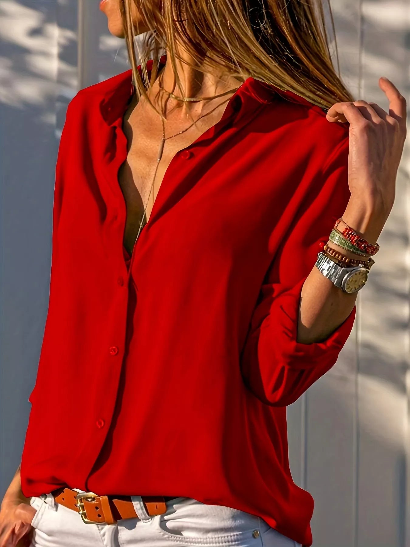 Long Sleeve Button-Down Shirt Secondary image