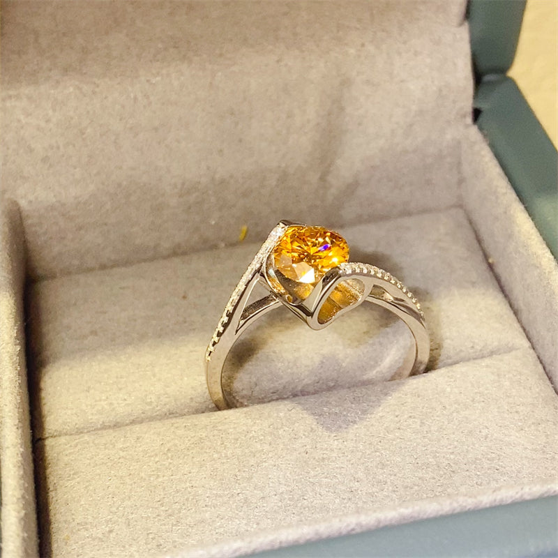 Moissanite 925 Sterling Silver Ring