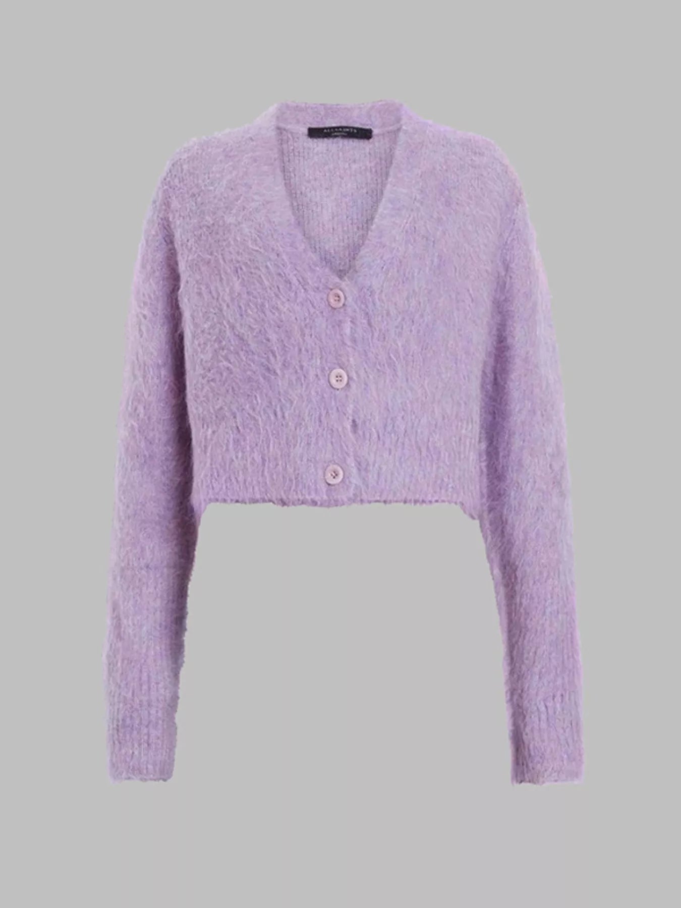 Fluffy Knit Cropped Cardigan Secondary image