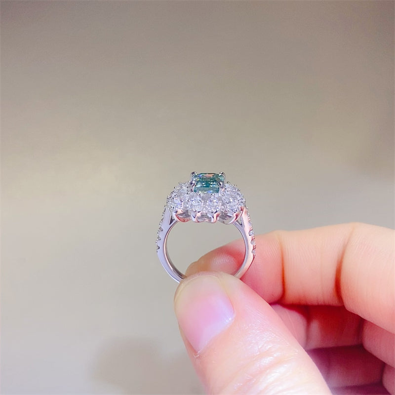 Moissanite 925 Sterling Silver Ring