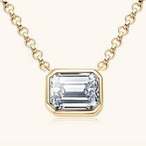 Moissanite 925 Sterling Silver Pendant Necklace