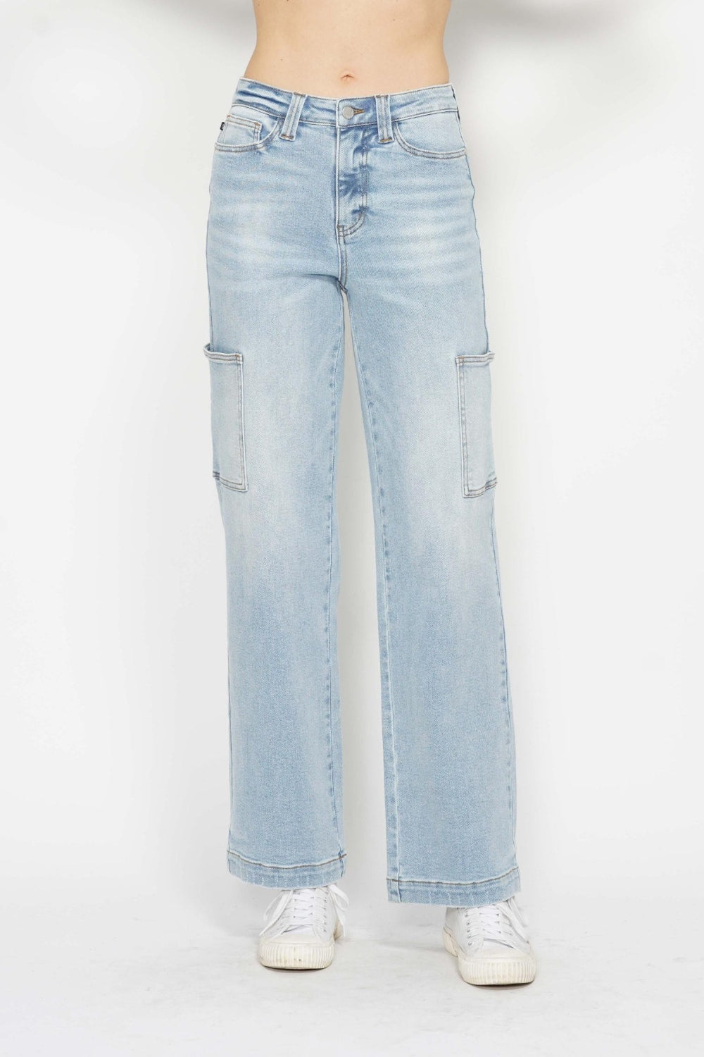 High Waist Straight Cargo Jeans Main image