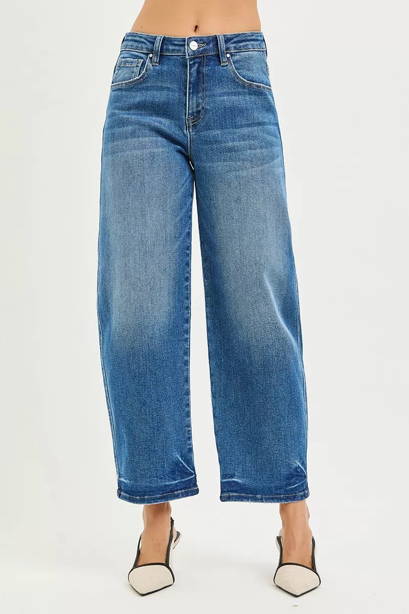 Slouchy Cropped Barrel Jeans Secondary image