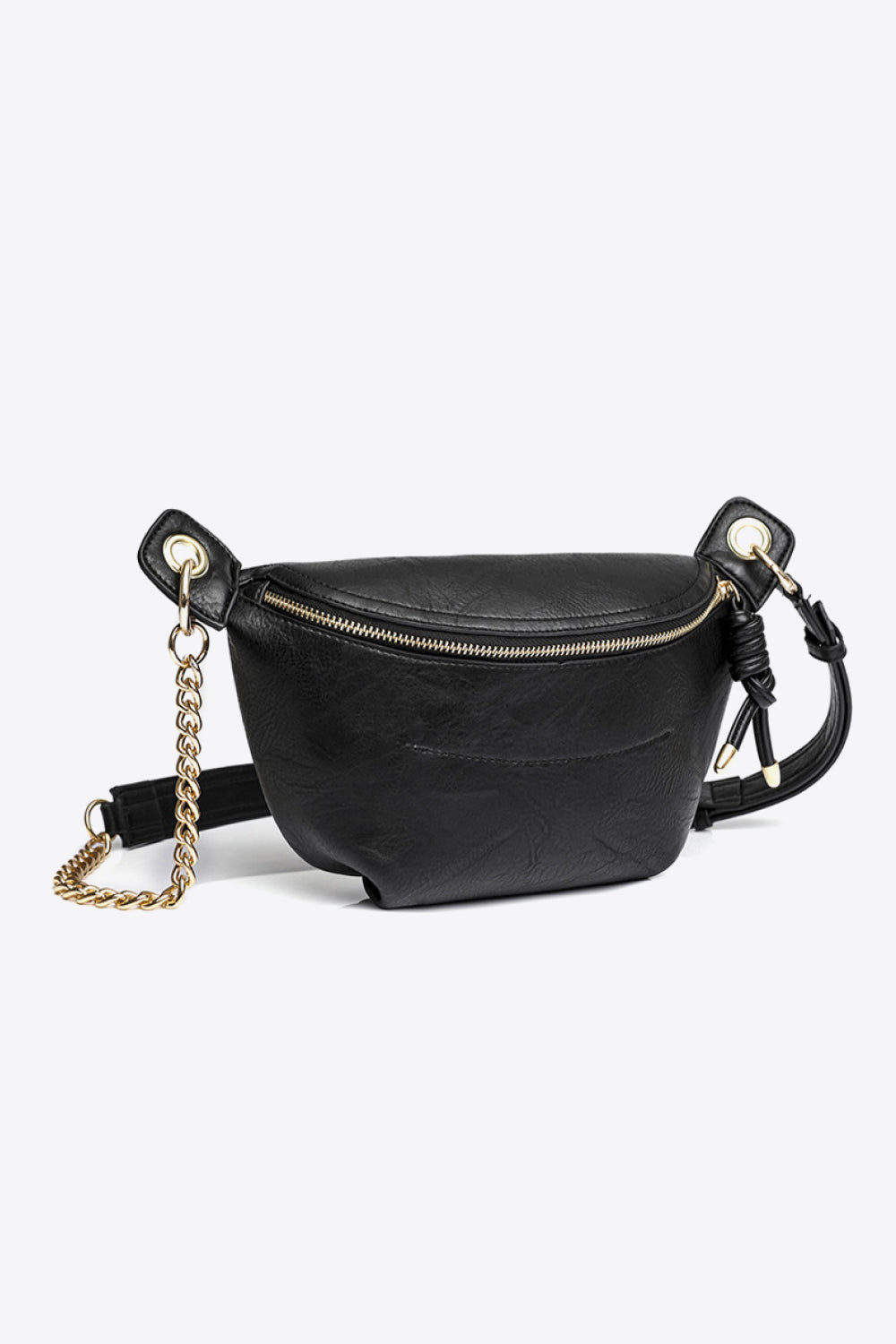 Vegan Leather Crossbody Bag with Chain Strap Secondary image