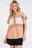 Mineral Washed Half Button Polo Top