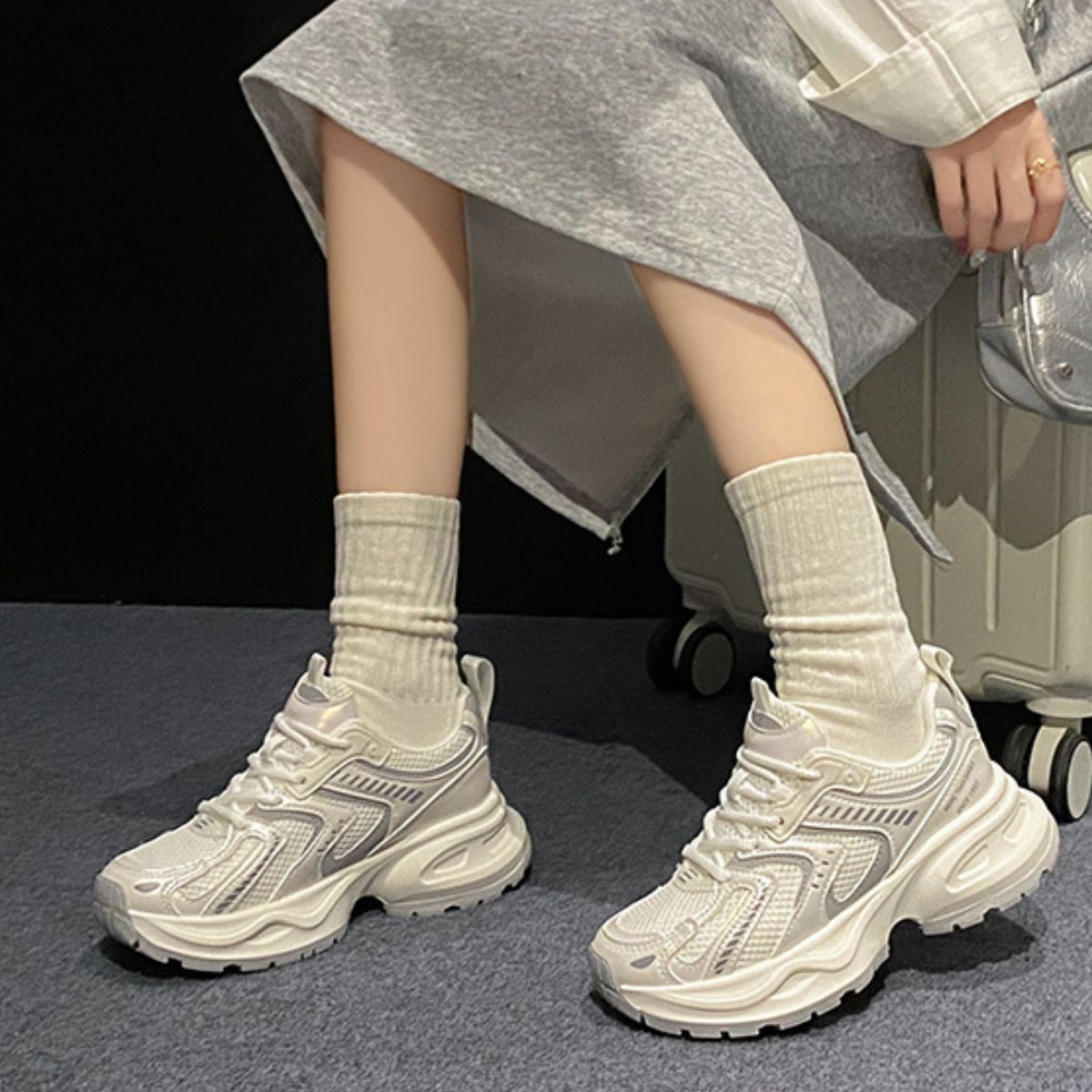 Contrast Mesh Platform Athletic Secondary image