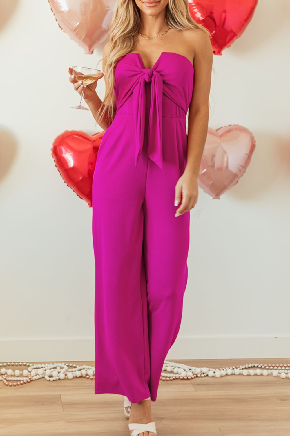 Tied Tube Wide Leg Jumpsuit Main image