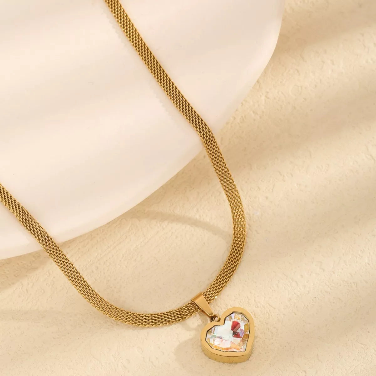 Gold Plated Heart Necklace Secondary image