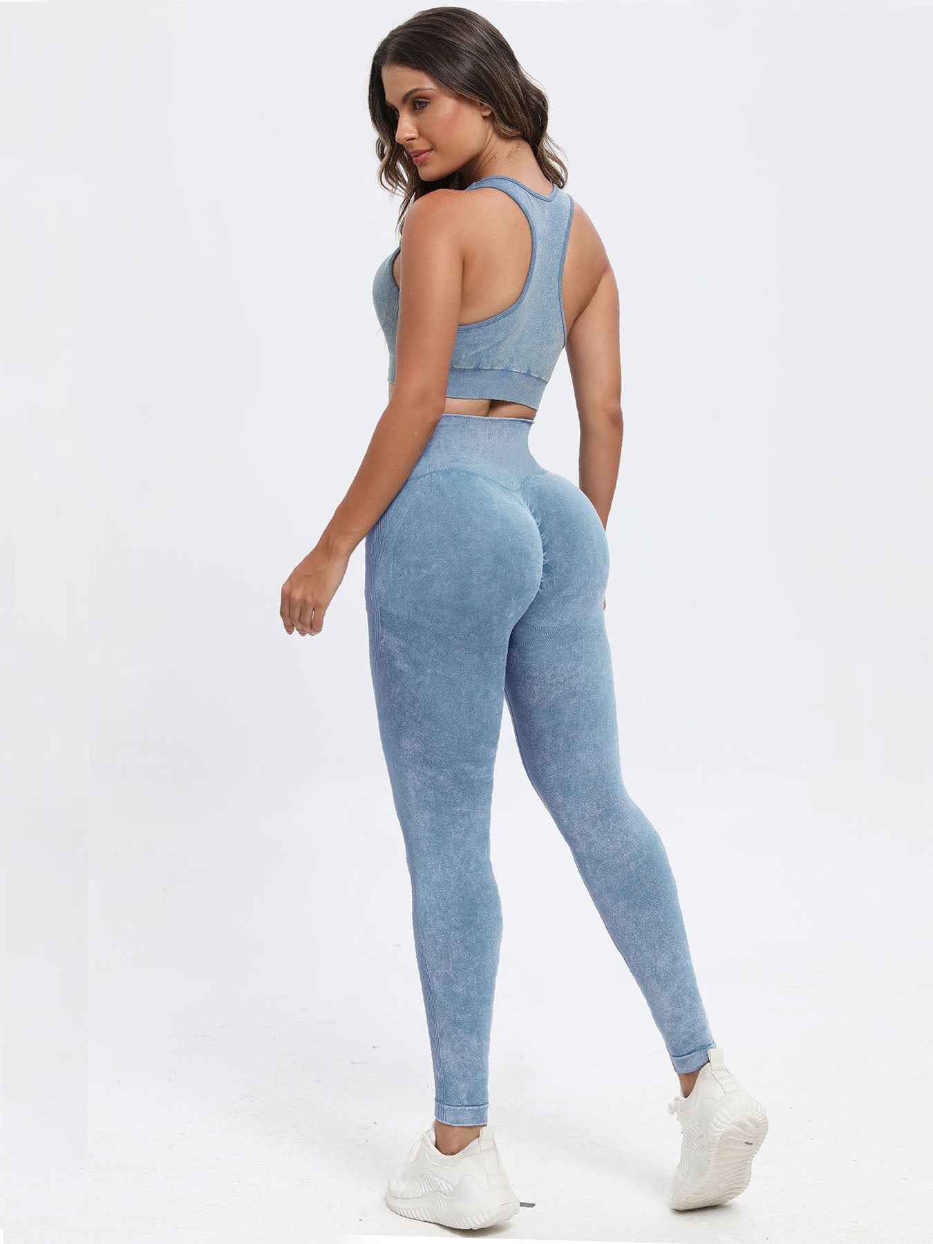 Scoop Neck Wide Strap Top and Pants Active Set Secondary image