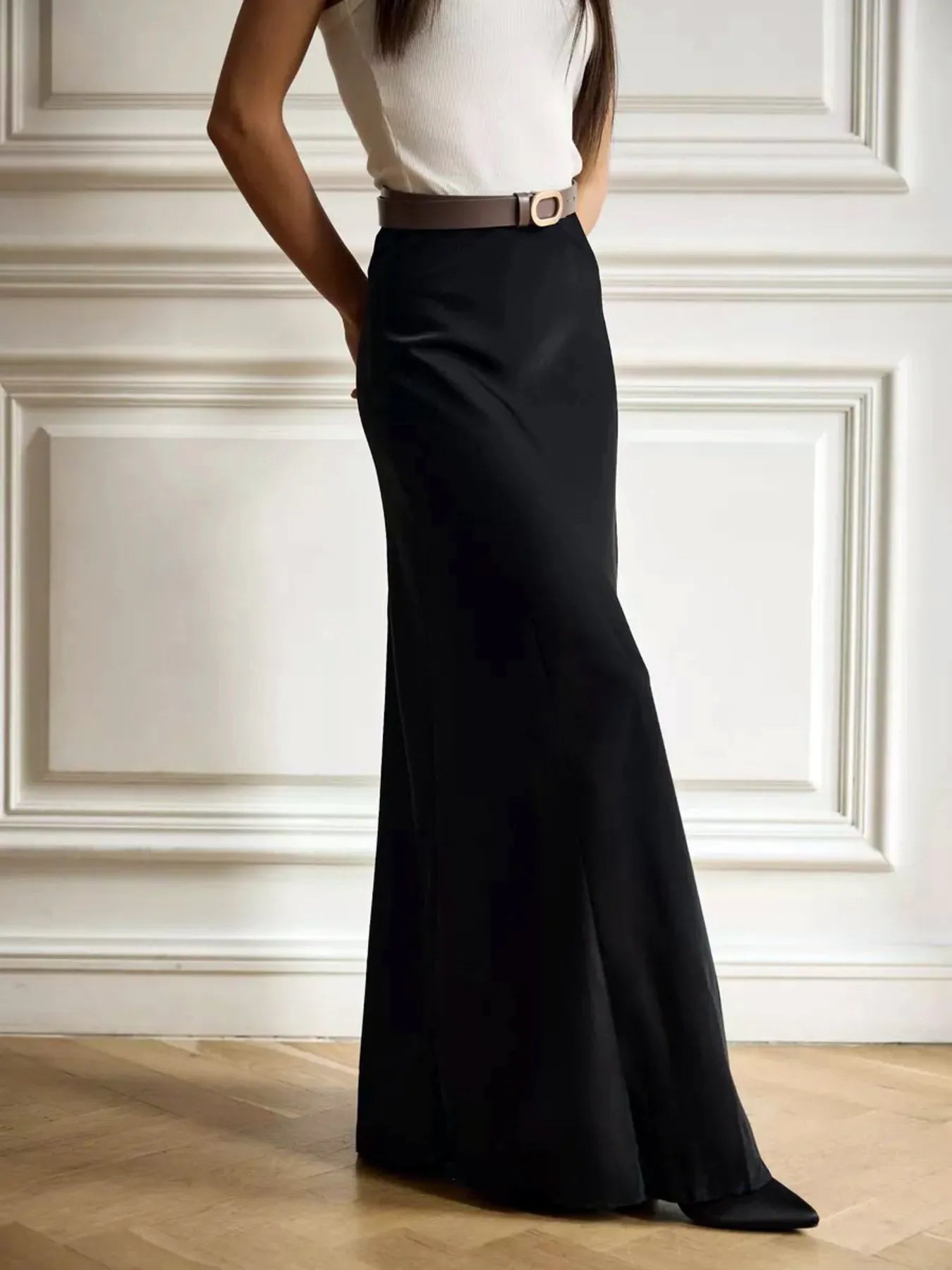 High-Waisted Maxi Skirt - Flowy Everyday Style Secondary image