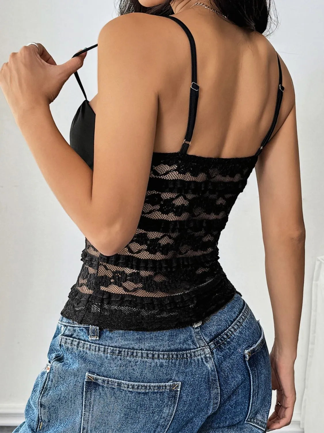 Lace Square Neck Cami Secondary image