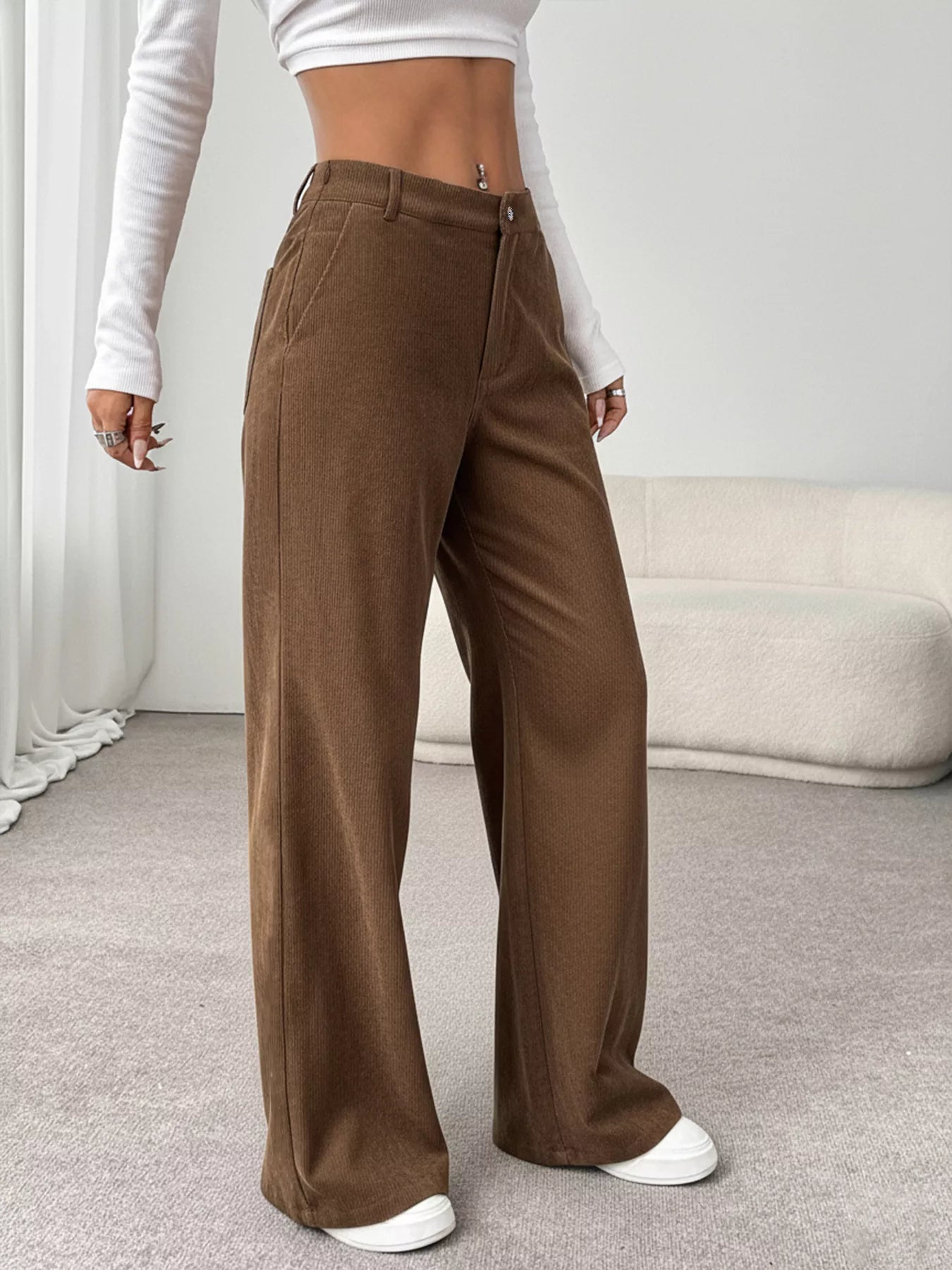Wide Leg Casual Pants Secondary image