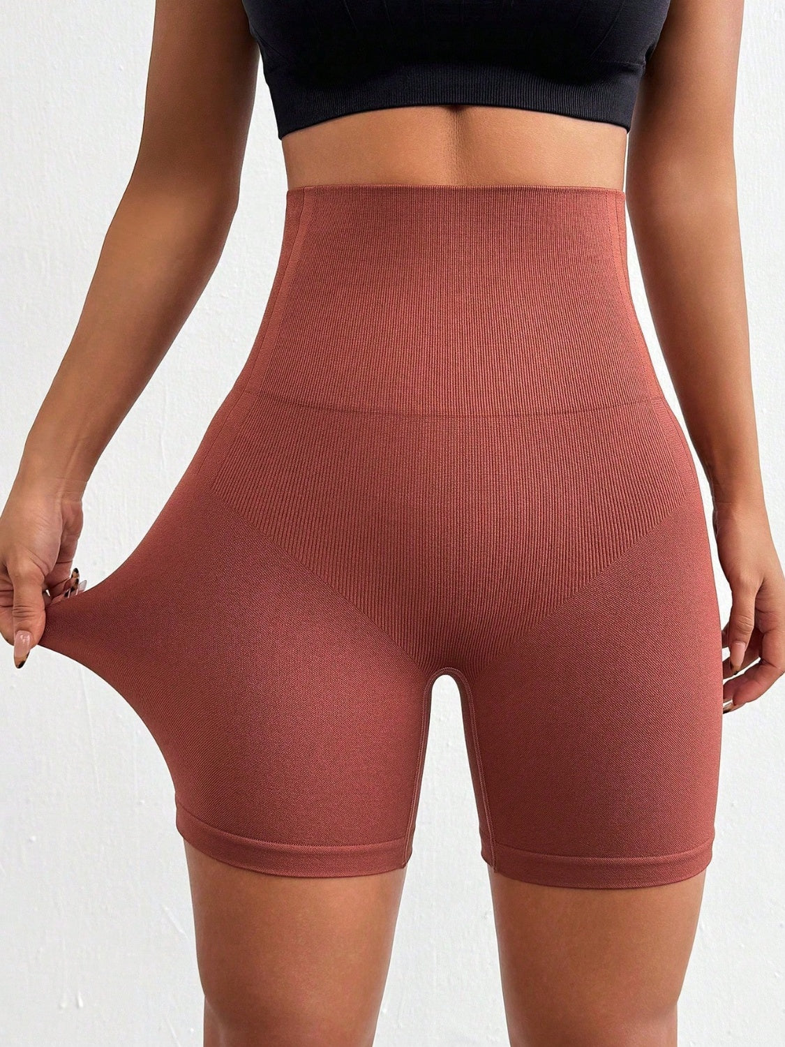 Seamless High Waist Active Shorts Secondary image