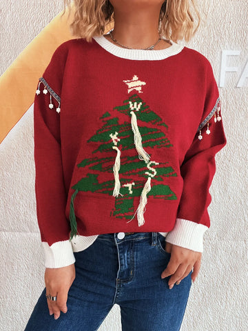 Christmas Tree Long Sleeve Sweater