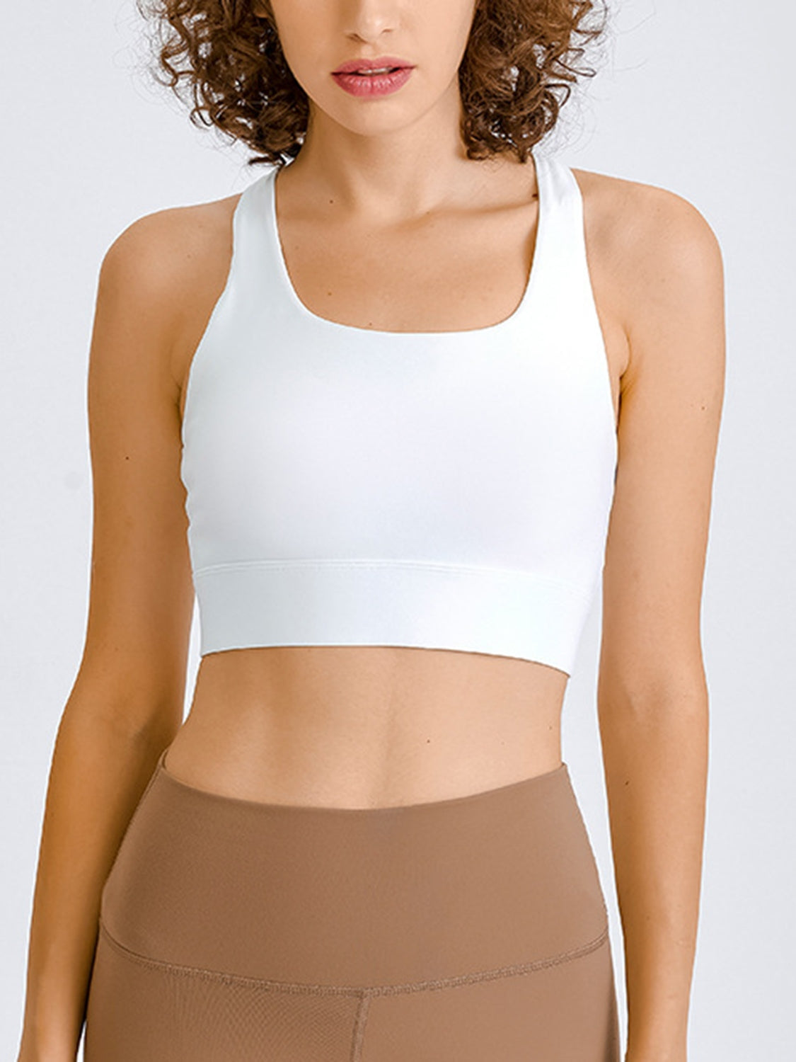 Square Neck Racerback Cropped Tank Main image