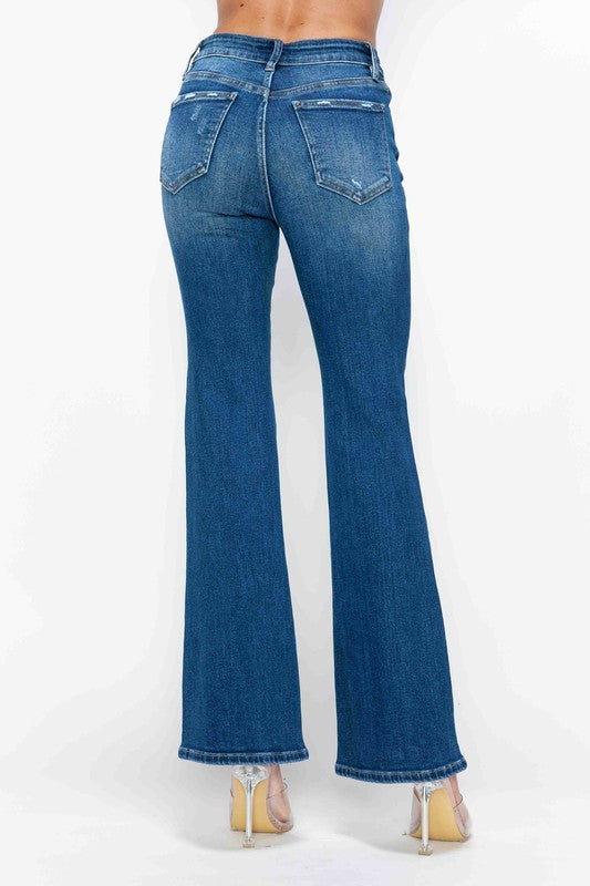High Rise Bootcut Jeans with Pockets Secondary image