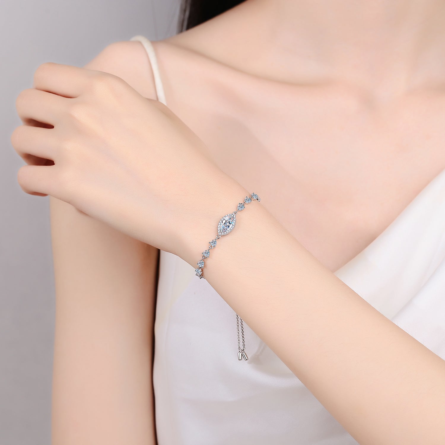 Moissanite 925 Sterling Silver Bracelet
