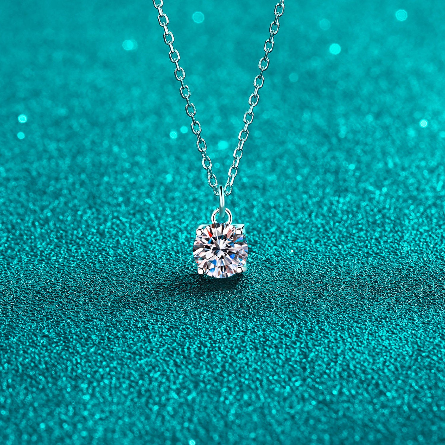 Moissanite 925 Sterling Silver Necklace