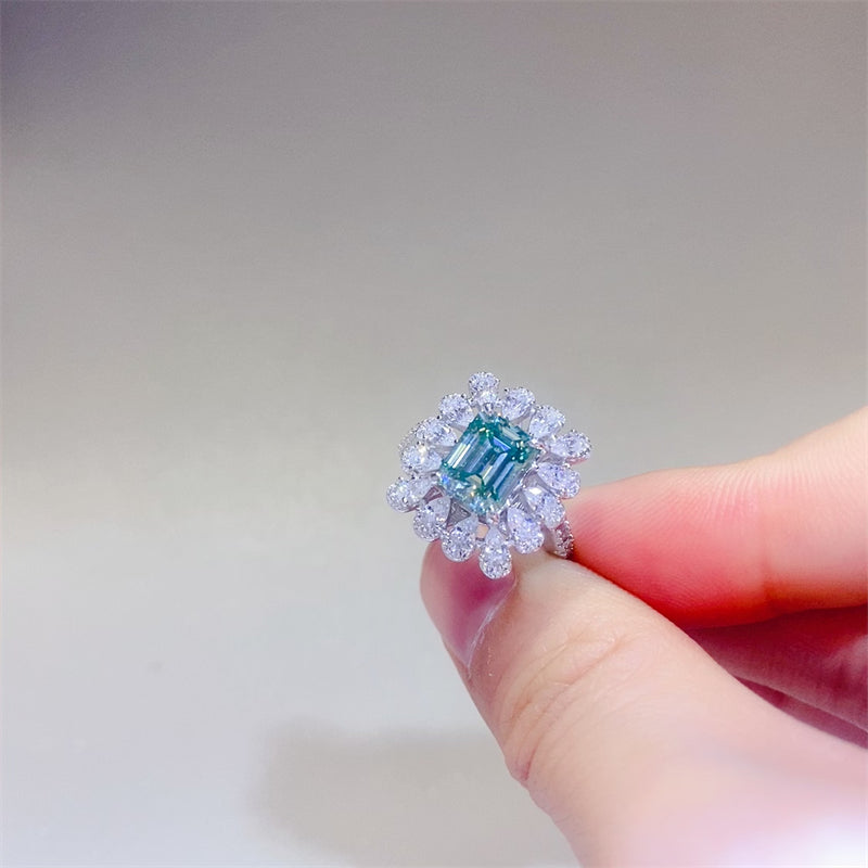 Moissanite 925 Sterling Silver Ring
