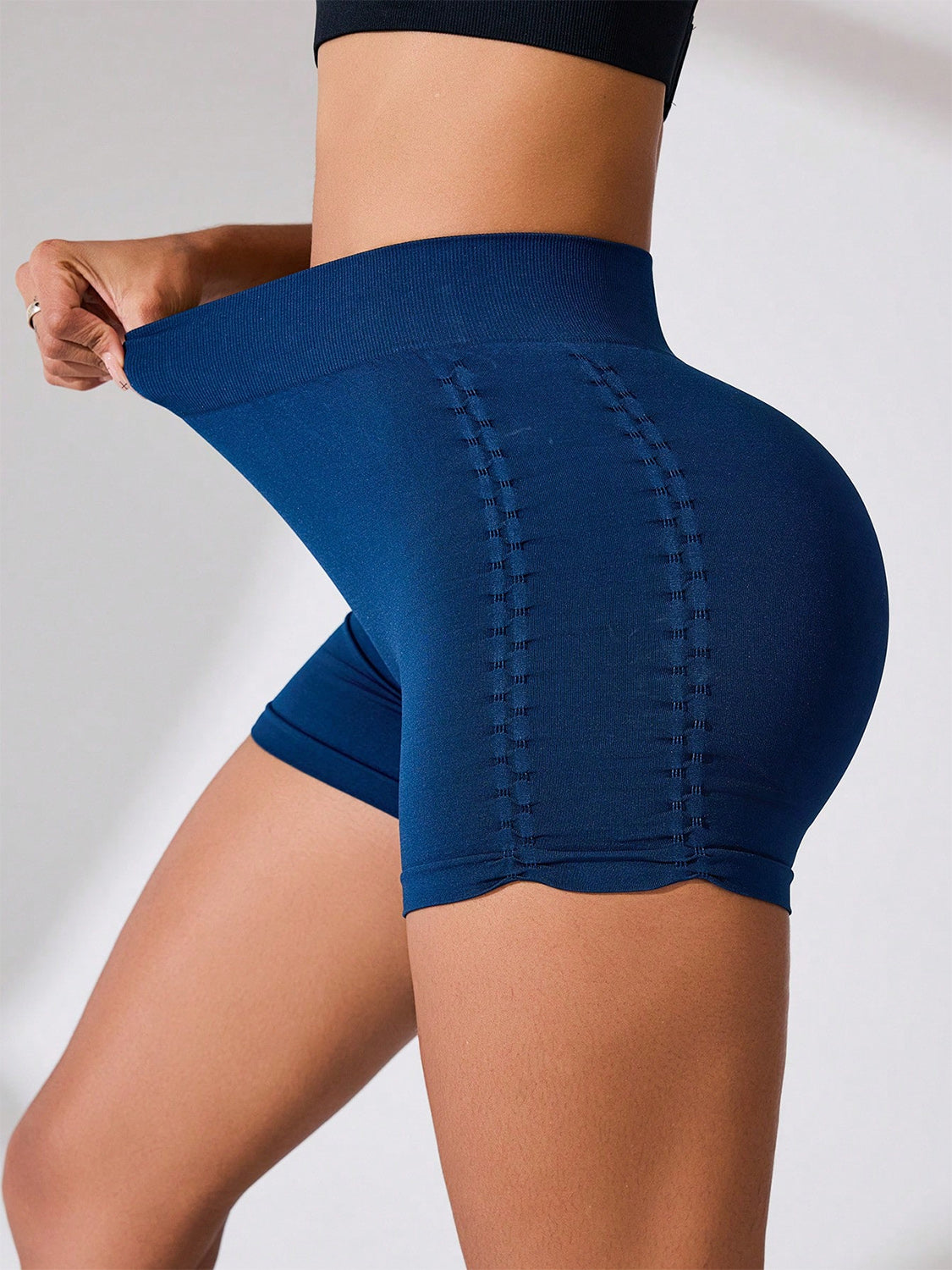 Side Ruched High Rise Active Shorts Main image