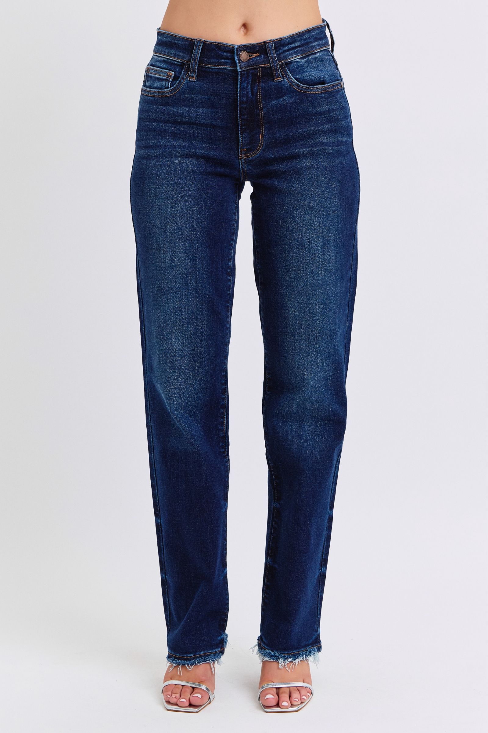 Raw Hem Straight Leg Jeans Main image
