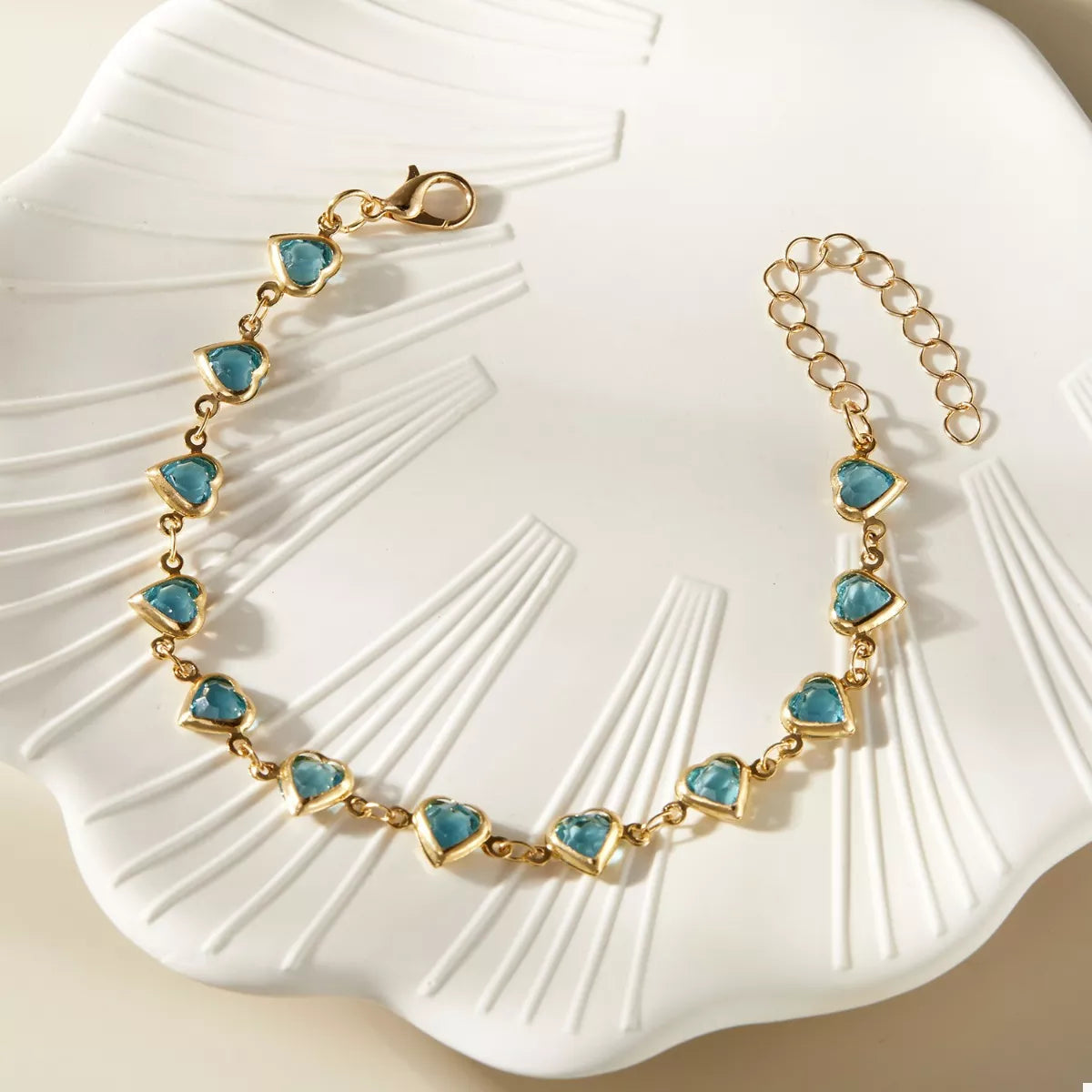 Gold Plated Heart Bracelet Secondary image