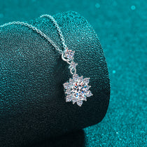 Moissanite Zircon 925 Sterling Silver Necklace