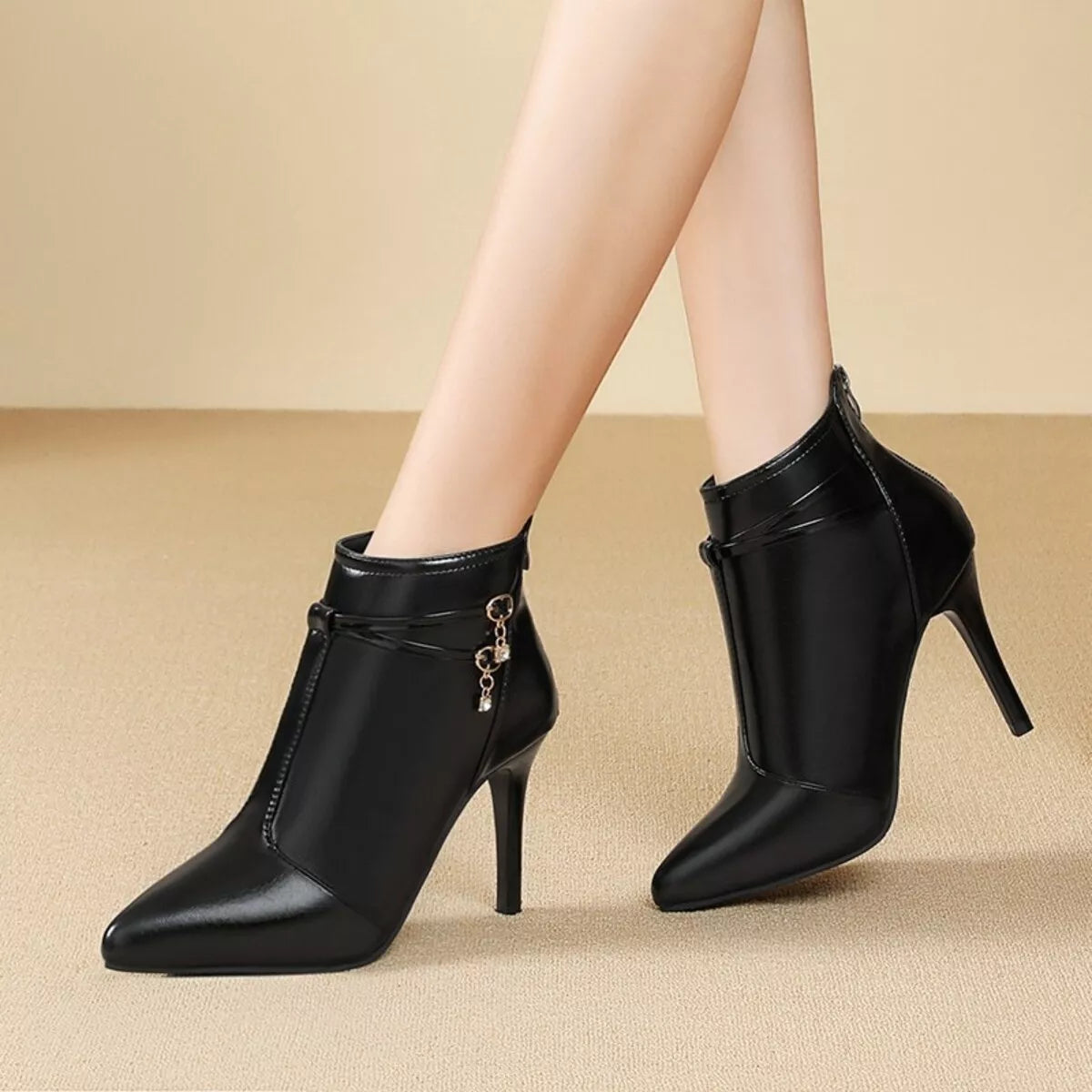 Point Toe Stiletto Boots Secondary image