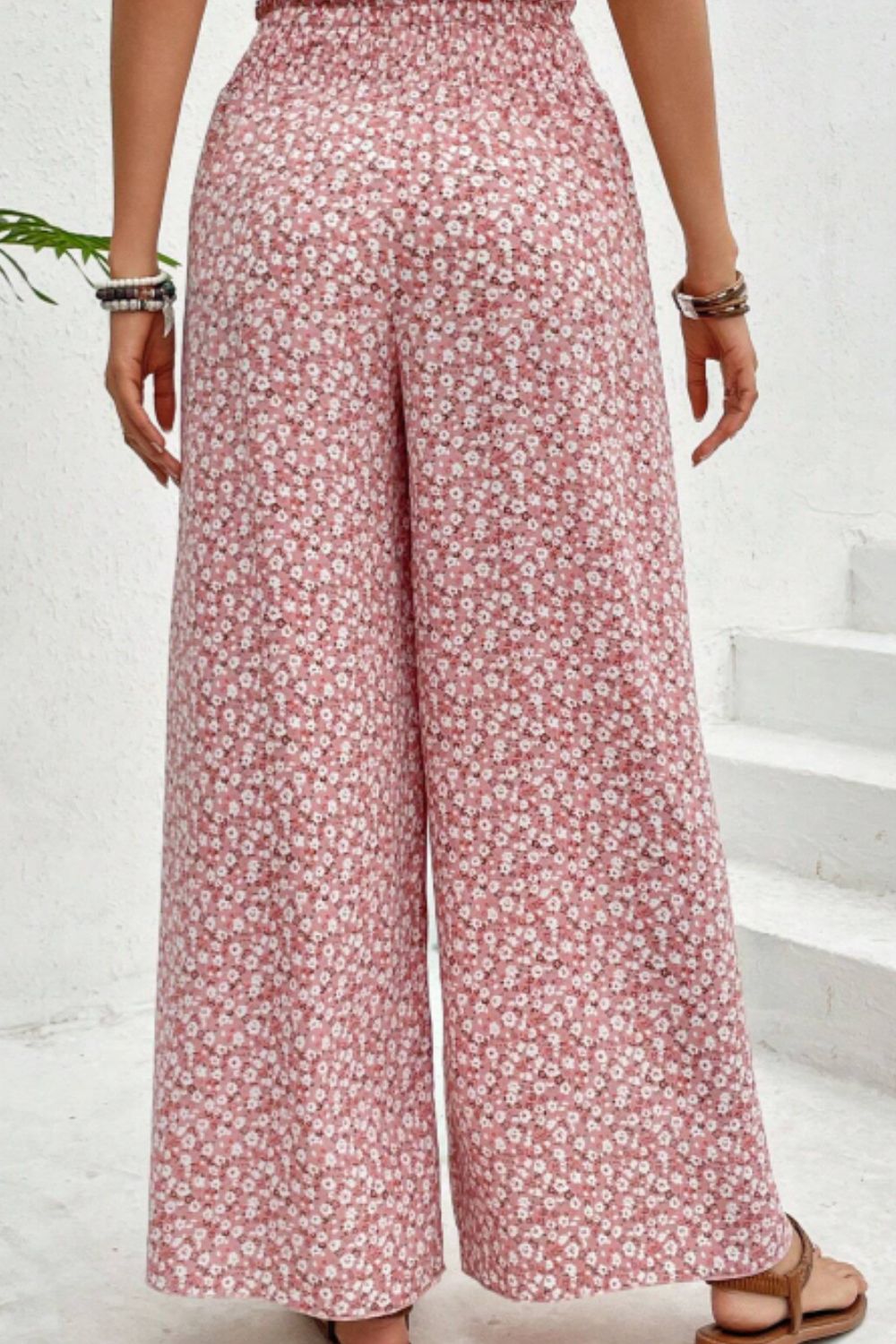 Slit Printed Wide leg Pants Secondary image