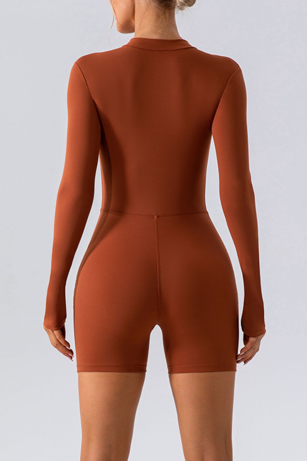Half Zip Long Sleeve Active Romper Secondary image