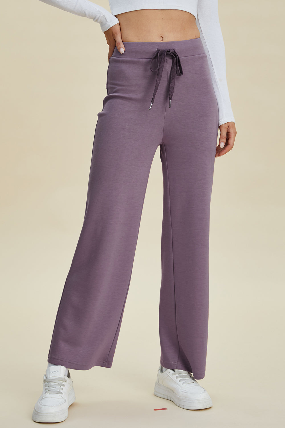 Full Size Air Scuba Drawstring Wide Leg Pants Main image