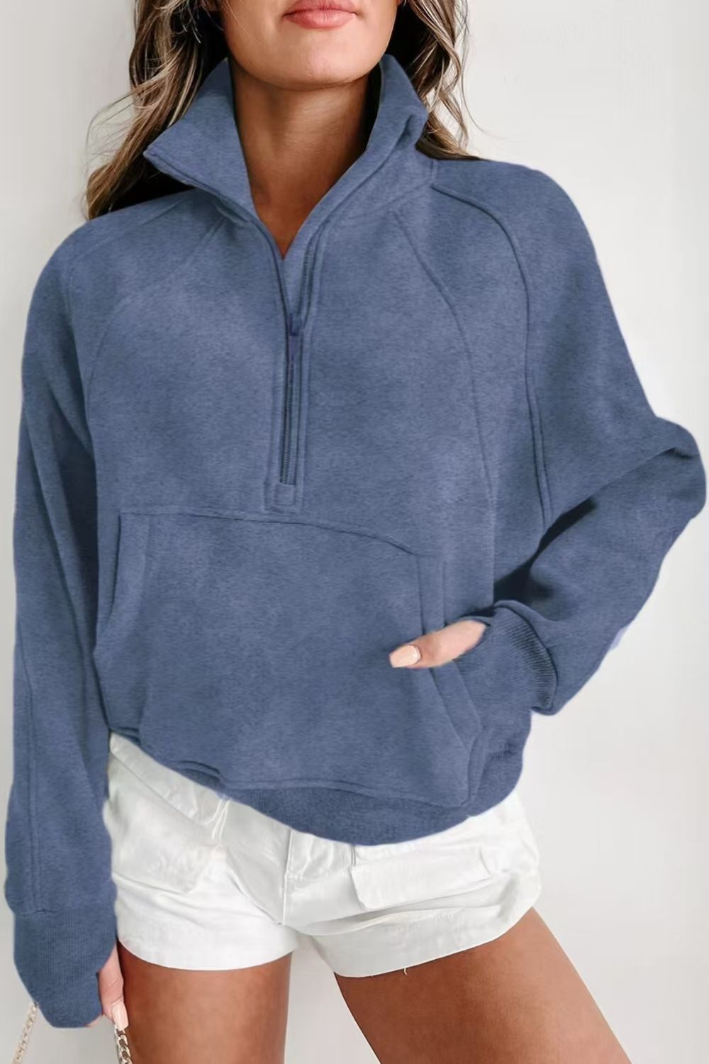 Half Zip Long Sleeve Sweatshirt Main image