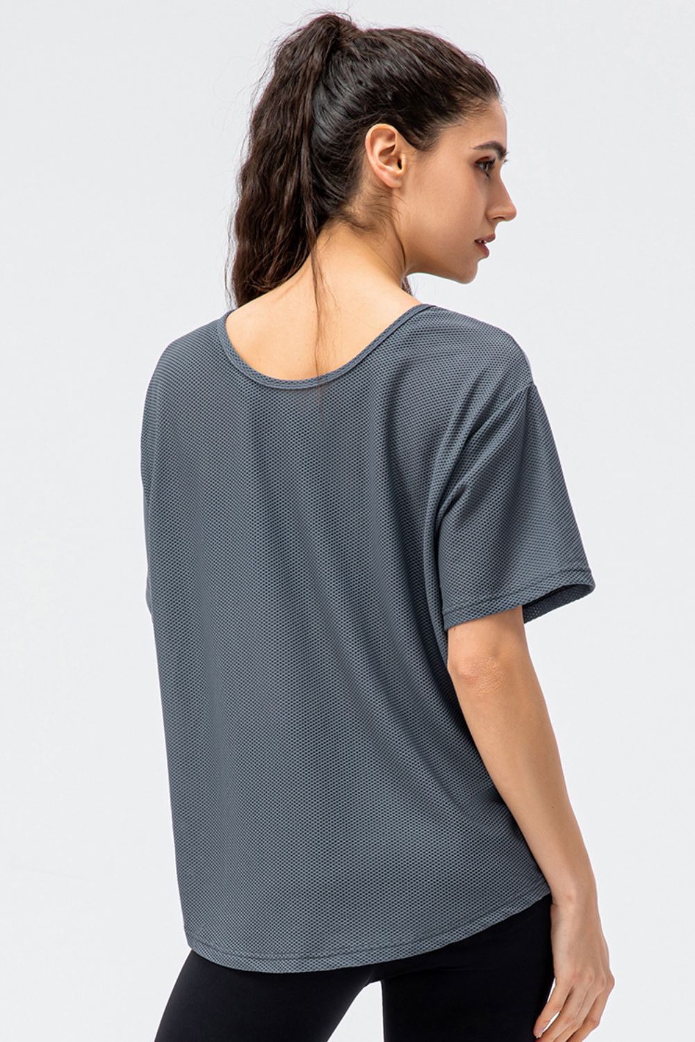 Round Neck Short Sleeve Active Tee Secondary image