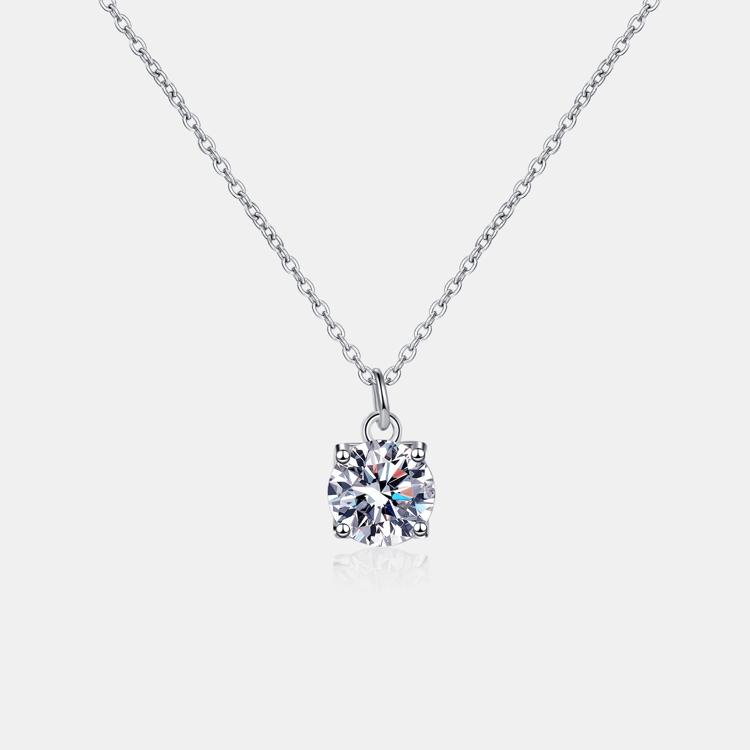Moissanite 925 Sterling Silver Necklace Secondary image
