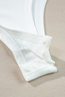 Eyelet Lace Long Sleeve Bodysuit - Semi-Sheer & Flirty