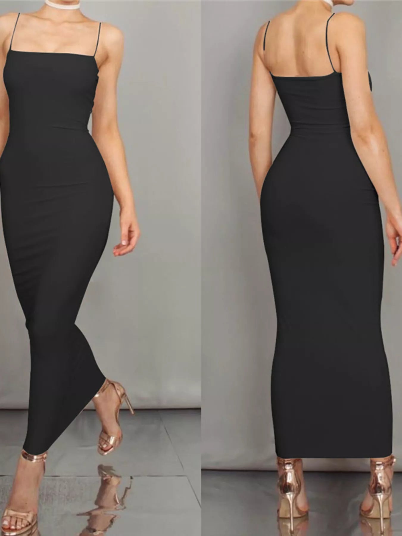 Sleeveless Bodycon Midi Dress Secondary image