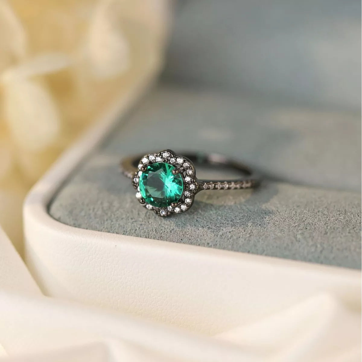 Sterling Silver Zircon Minimalist Ring Secondary image