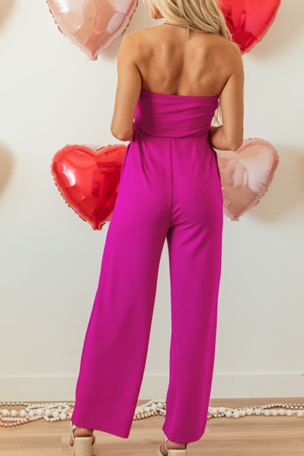 Tied Tube Wide Leg Jumpsuit Secondary image